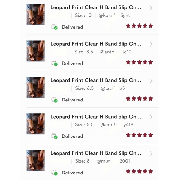 Leopard Print Clear H Band Slip On Sandals - Picture 7 of 9